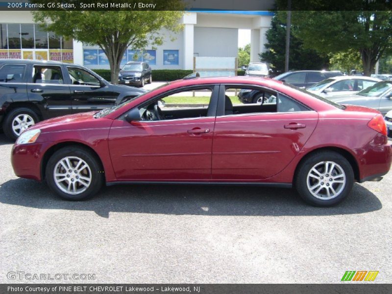 Sport Red Metallic / Ebony 2005 Pontiac G6 Sedan