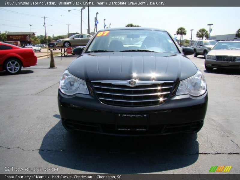 Brilliant Black Crystal Pearl / Dark Slate Gray/Light Slate Gray 2007 Chrysler Sebring Sedan