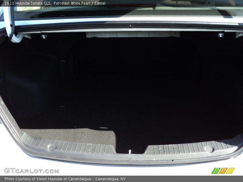 Porcelain White Pearl / Camel 2011 Hyundai Sonata GLS