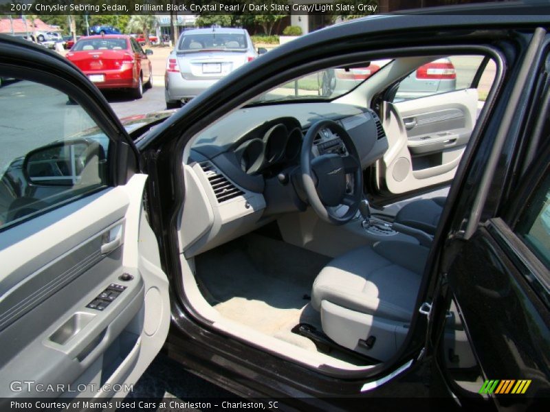 Brilliant Black Crystal Pearl / Dark Slate Gray/Light Slate Gray 2007 Chrysler Sebring Sedan