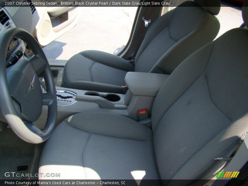 Brilliant Black Crystal Pearl / Dark Slate Gray/Light Slate Gray 2007 Chrysler Sebring Sedan