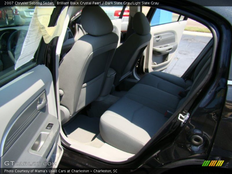 Brilliant Black Crystal Pearl / Dark Slate Gray/Light Slate Gray 2007 Chrysler Sebring Sedan