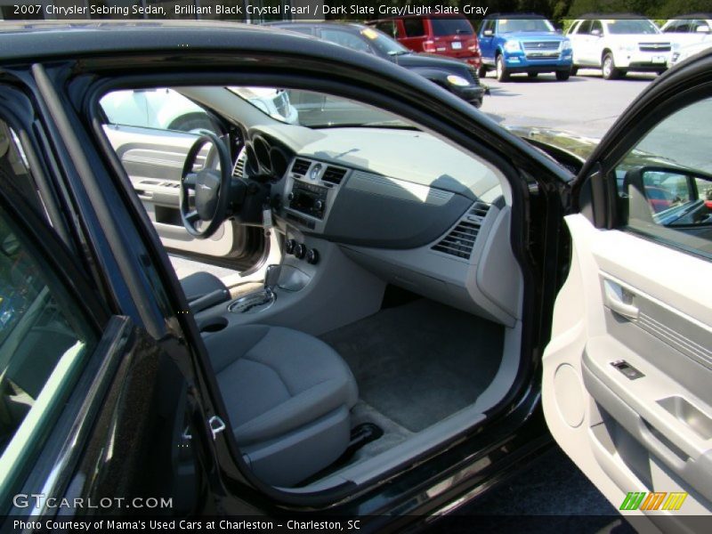 Brilliant Black Crystal Pearl / Dark Slate Gray/Light Slate Gray 2007 Chrysler Sebring Sedan