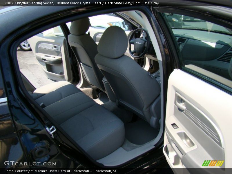 Brilliant Black Crystal Pearl / Dark Slate Gray/Light Slate Gray 2007 Chrysler Sebring Sedan