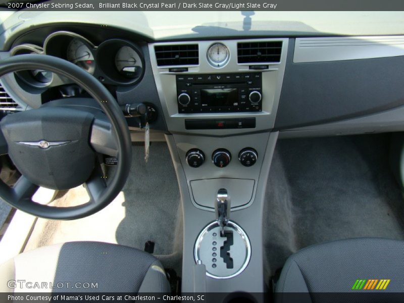 Brilliant Black Crystal Pearl / Dark Slate Gray/Light Slate Gray 2007 Chrysler Sebring Sedan