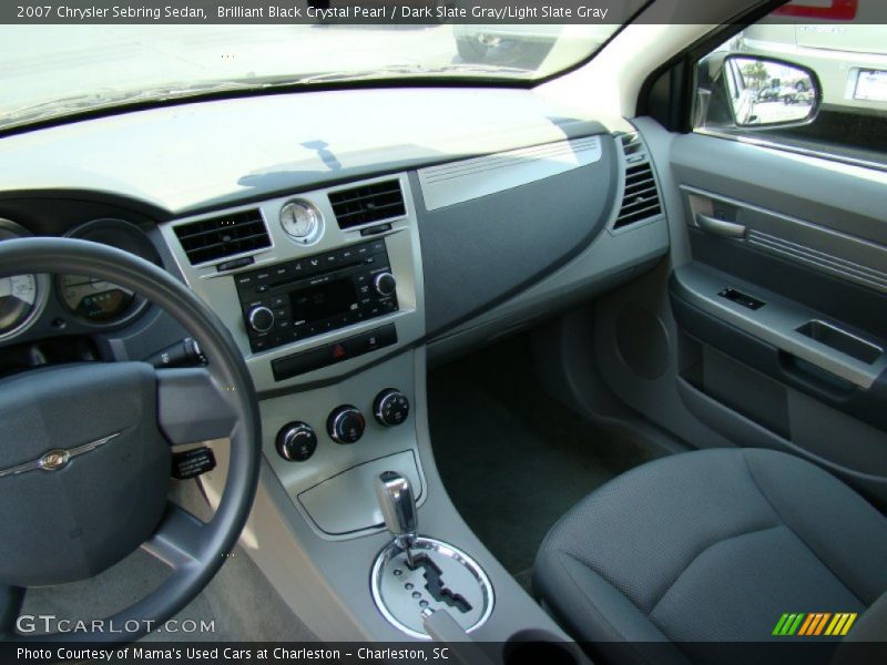 Brilliant Black Crystal Pearl / Dark Slate Gray/Light Slate Gray 2007 Chrysler Sebring Sedan