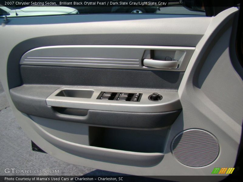 Brilliant Black Crystal Pearl / Dark Slate Gray/Light Slate Gray 2007 Chrysler Sebring Sedan