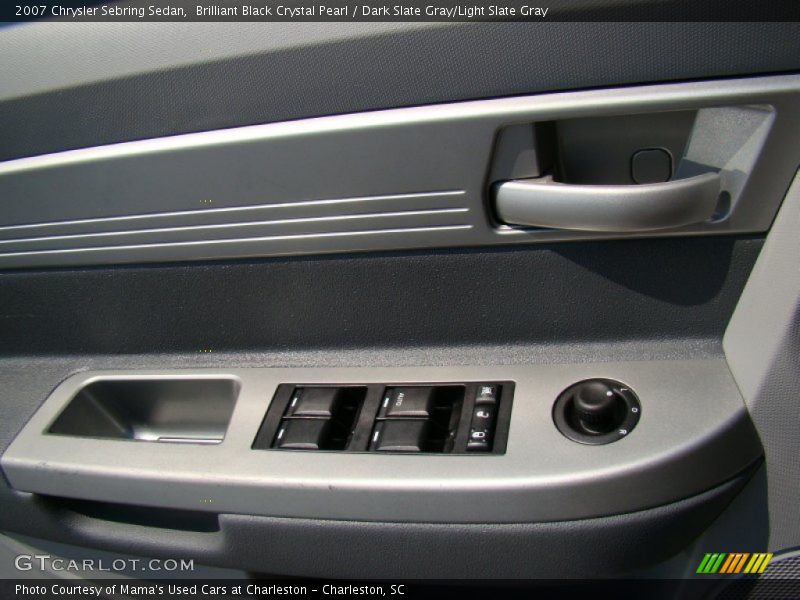 Brilliant Black Crystal Pearl / Dark Slate Gray/Light Slate Gray 2007 Chrysler Sebring Sedan