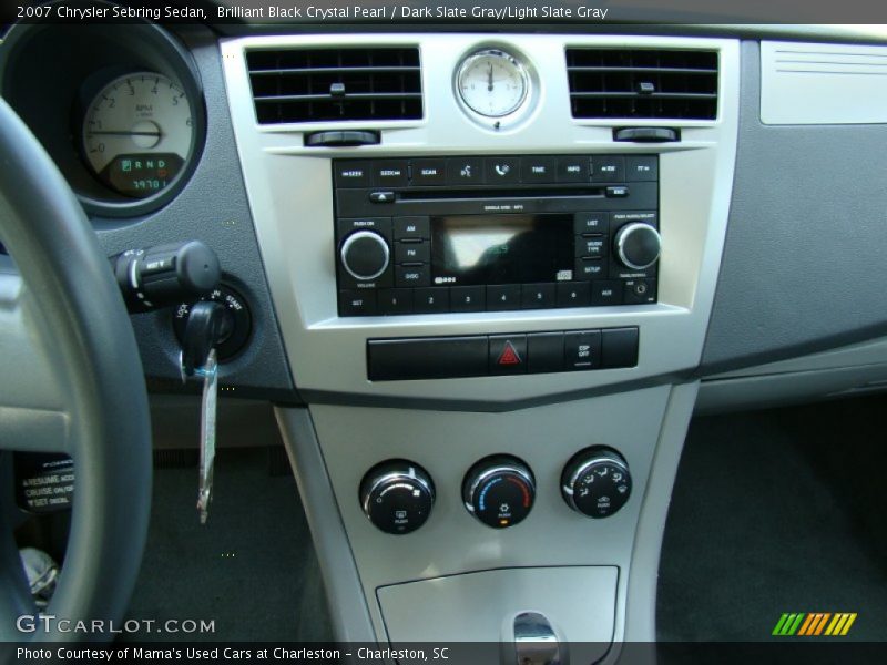 Brilliant Black Crystal Pearl / Dark Slate Gray/Light Slate Gray 2007 Chrysler Sebring Sedan