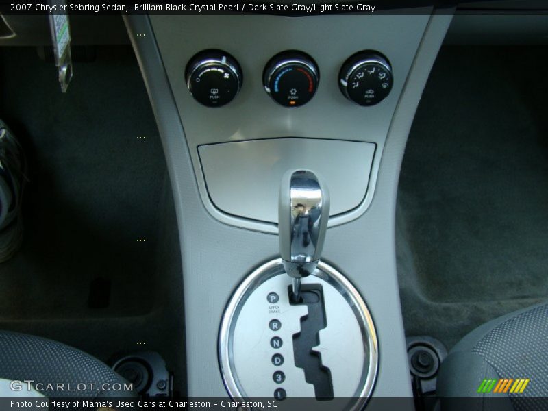 Brilliant Black Crystal Pearl / Dark Slate Gray/Light Slate Gray 2007 Chrysler Sebring Sedan