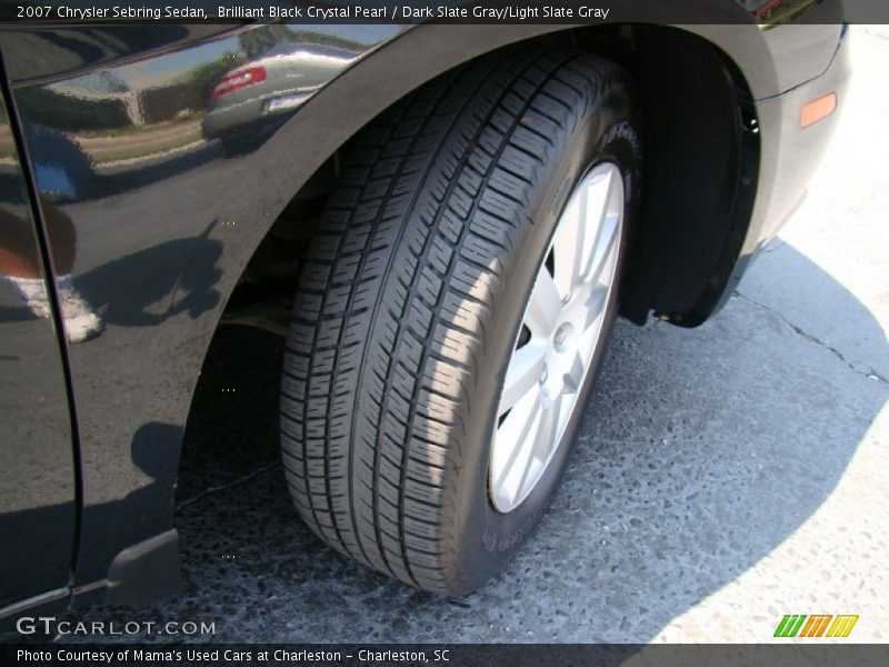 Brilliant Black Crystal Pearl / Dark Slate Gray/Light Slate Gray 2007 Chrysler Sebring Sedan