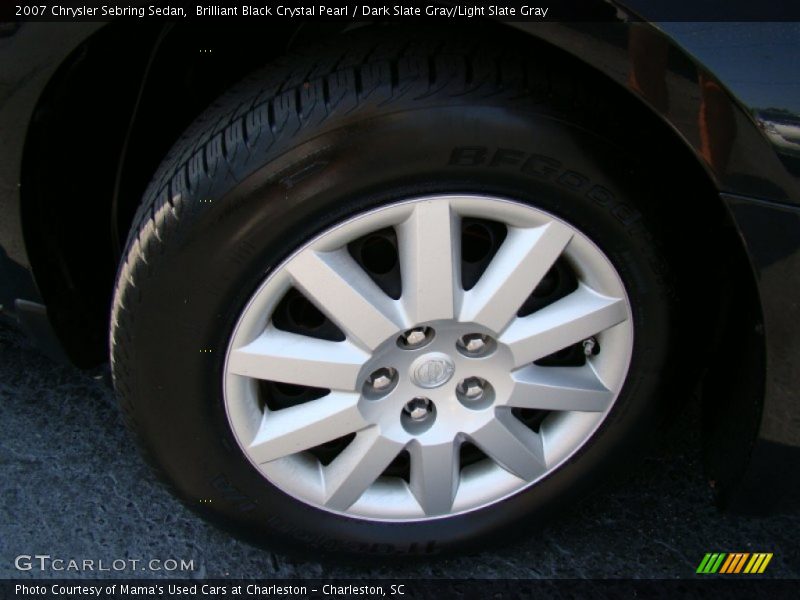 Brilliant Black Crystal Pearl / Dark Slate Gray/Light Slate Gray 2007 Chrysler Sebring Sedan