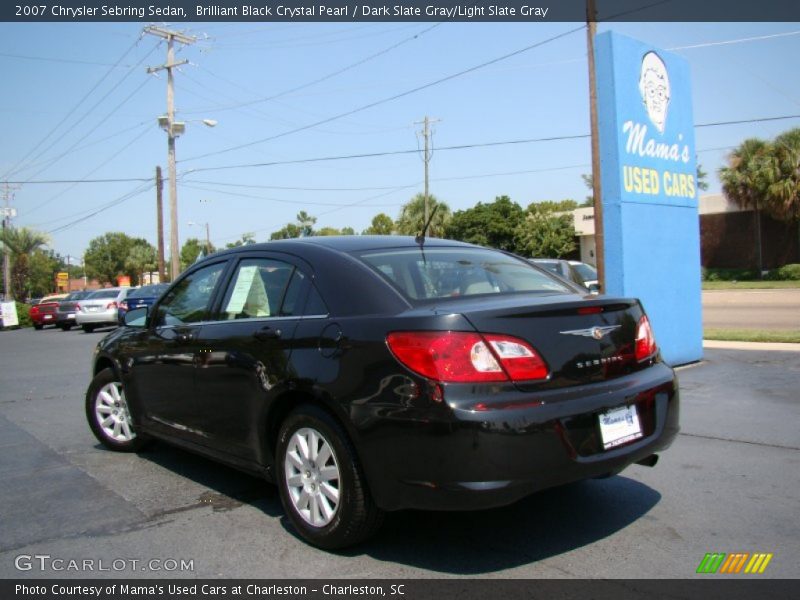 Brilliant Black Crystal Pearl / Dark Slate Gray/Light Slate Gray 2007 Chrysler Sebring Sedan