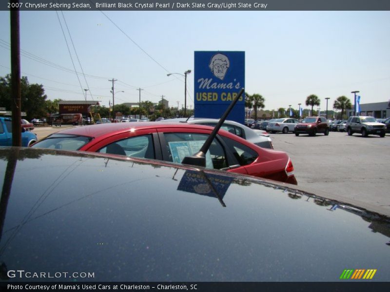 Brilliant Black Crystal Pearl / Dark Slate Gray/Light Slate Gray 2007 Chrysler Sebring Sedan