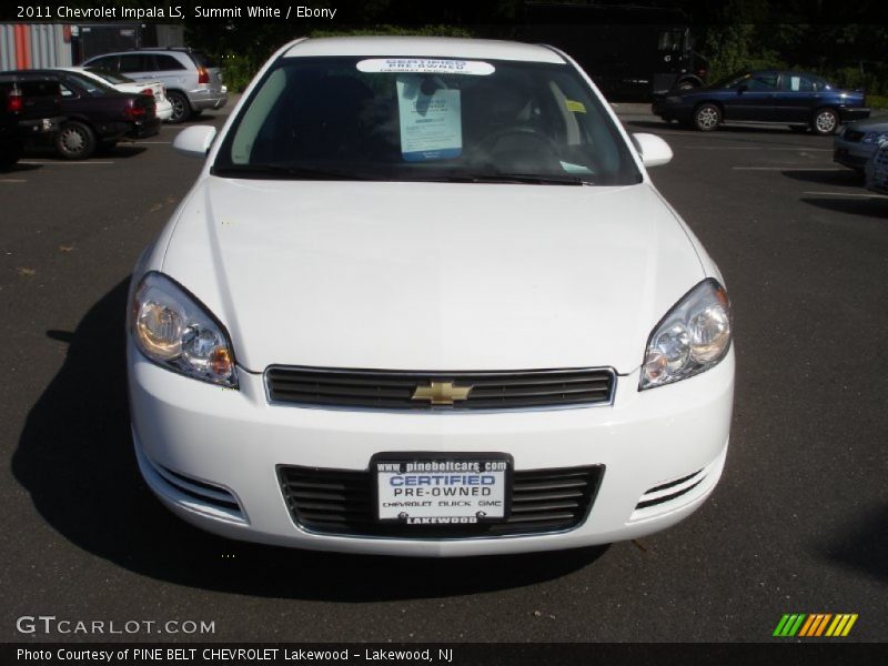 Summit White / Ebony 2011 Chevrolet Impala LS