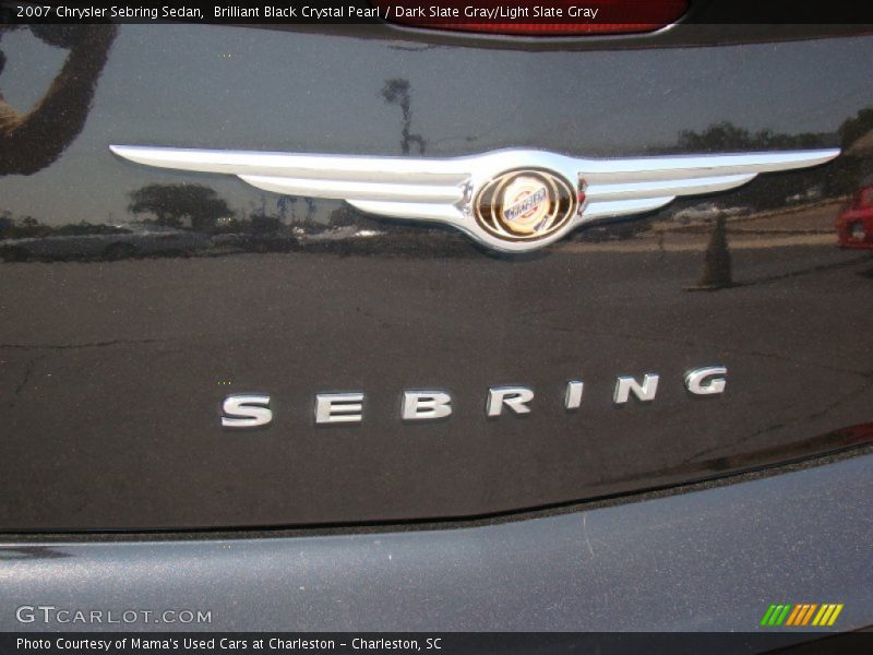 Brilliant Black Crystal Pearl / Dark Slate Gray/Light Slate Gray 2007 Chrysler Sebring Sedan