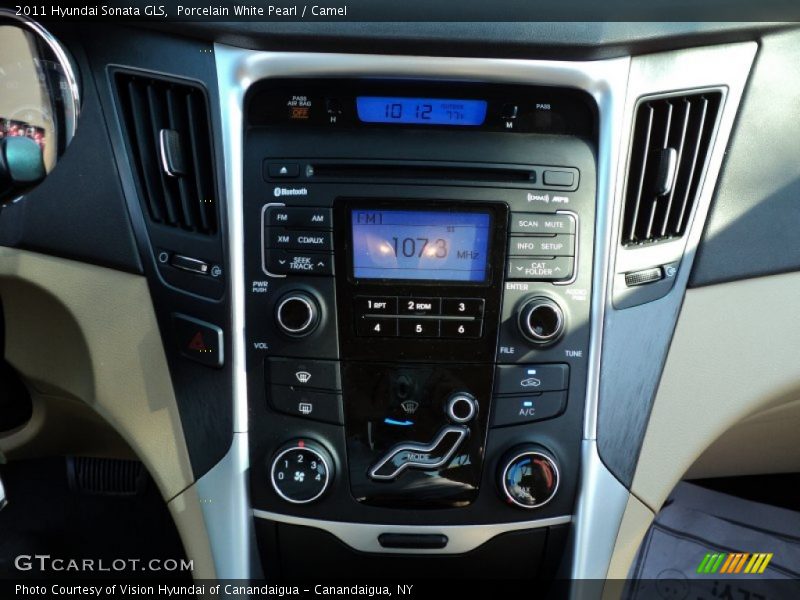 Porcelain White Pearl / Camel 2011 Hyundai Sonata GLS
