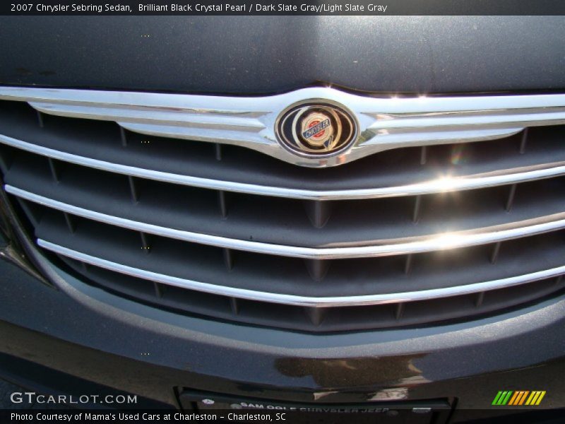Brilliant Black Crystal Pearl / Dark Slate Gray/Light Slate Gray 2007 Chrysler Sebring Sedan