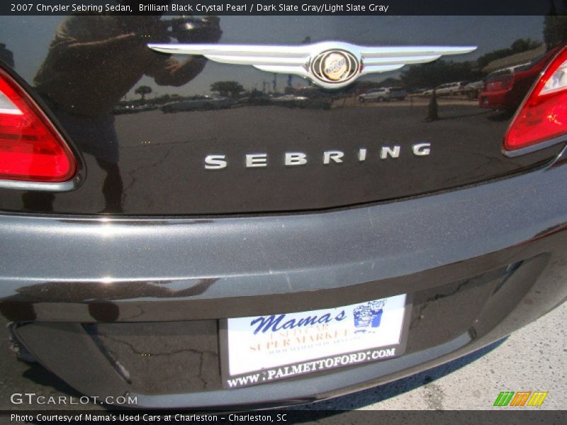 Brilliant Black Crystal Pearl / Dark Slate Gray/Light Slate Gray 2007 Chrysler Sebring Sedan