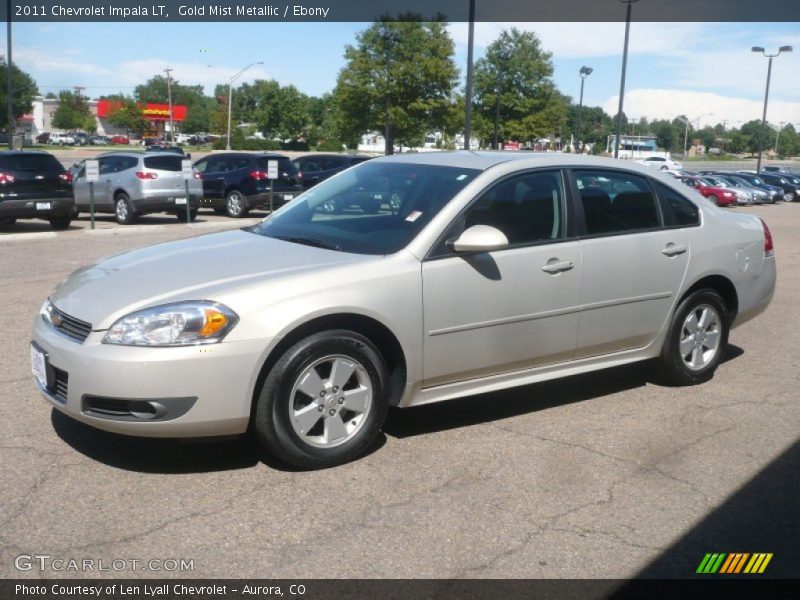 Gold Mist Metallic / Ebony 2011 Chevrolet Impala LT