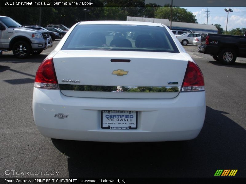 Summit White / Ebony 2011 Chevrolet Impala LS