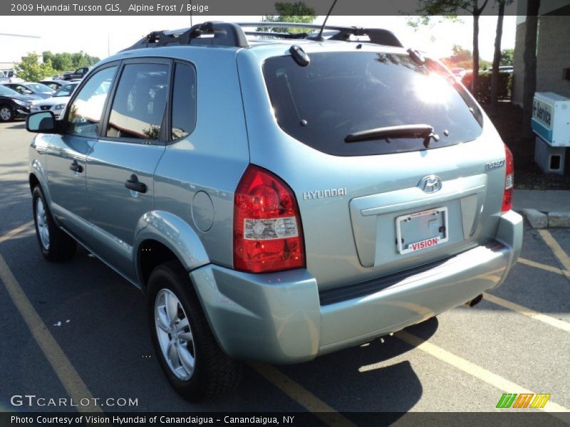 Alpine Frost / Beige 2009 Hyundai Tucson GLS