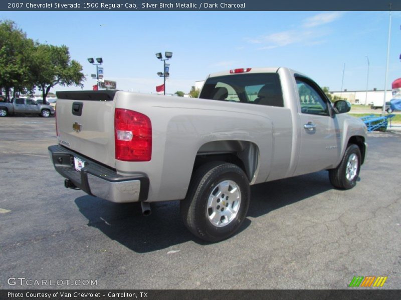 Silver Birch Metallic / Dark Charcoal 2007 Chevrolet Silverado 1500 Regular Cab