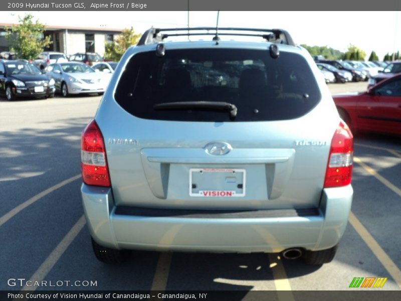 Alpine Frost / Beige 2009 Hyundai Tucson GLS