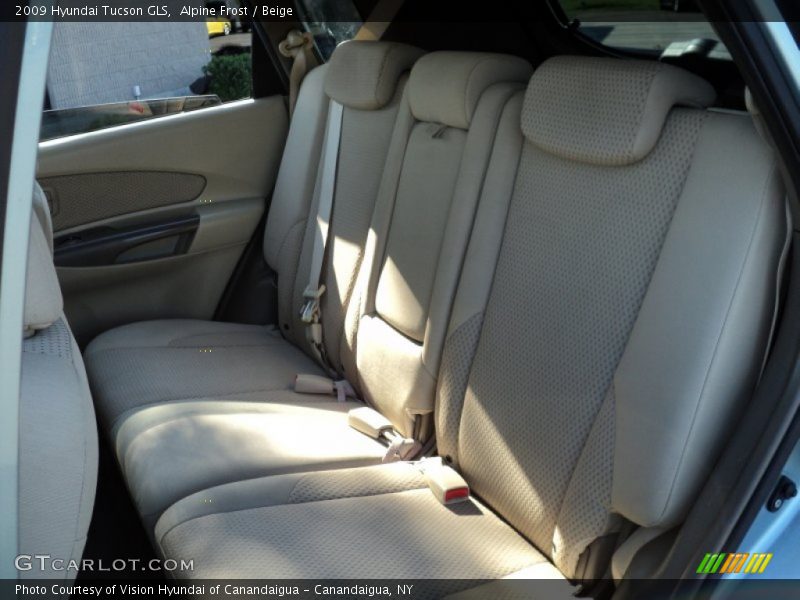 Alpine Frost / Beige 2009 Hyundai Tucson GLS