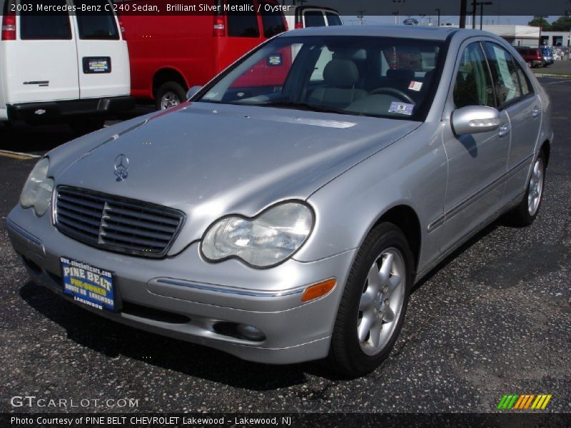 Brilliant Silver Metallic / Oyster 2003 Mercedes-Benz C 240 Sedan
