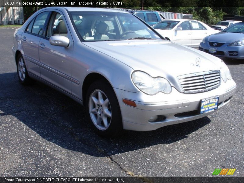 Brilliant Silver Metallic / Oyster 2003 Mercedes-Benz C 240 Sedan