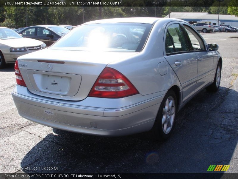 Brilliant Silver Metallic / Oyster 2003 Mercedes-Benz C 240 Sedan