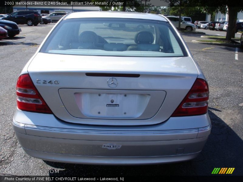 Brilliant Silver Metallic / Oyster 2003 Mercedes-Benz C 240 Sedan