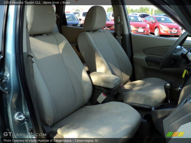 Alpine Frost / Beige 2009 Hyundai Tucson GLS