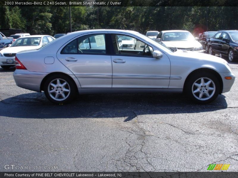 Brilliant Silver Metallic / Oyster 2003 Mercedes-Benz C 240 Sedan