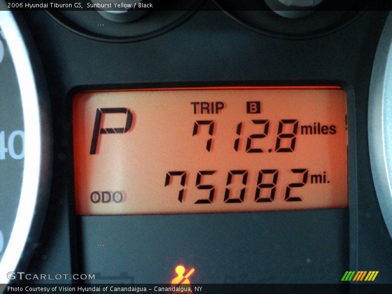 Sunburst Yellow / Black 2006 Hyundai Tiburon GS