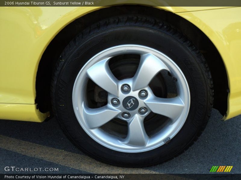 Sunburst Yellow / Black 2006 Hyundai Tiburon GS