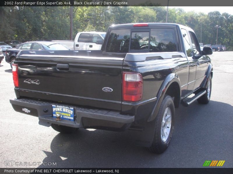 Black Clearcoat / Dark Graphite 2002 Ford Ranger Edge SuperCab 4x4