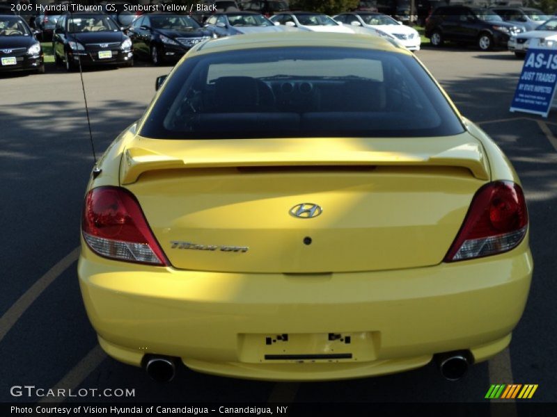 Sunburst Yellow / Black 2006 Hyundai Tiburon GS