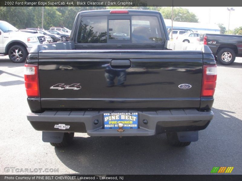 Black Clearcoat / Dark Graphite 2002 Ford Ranger Edge SuperCab 4x4