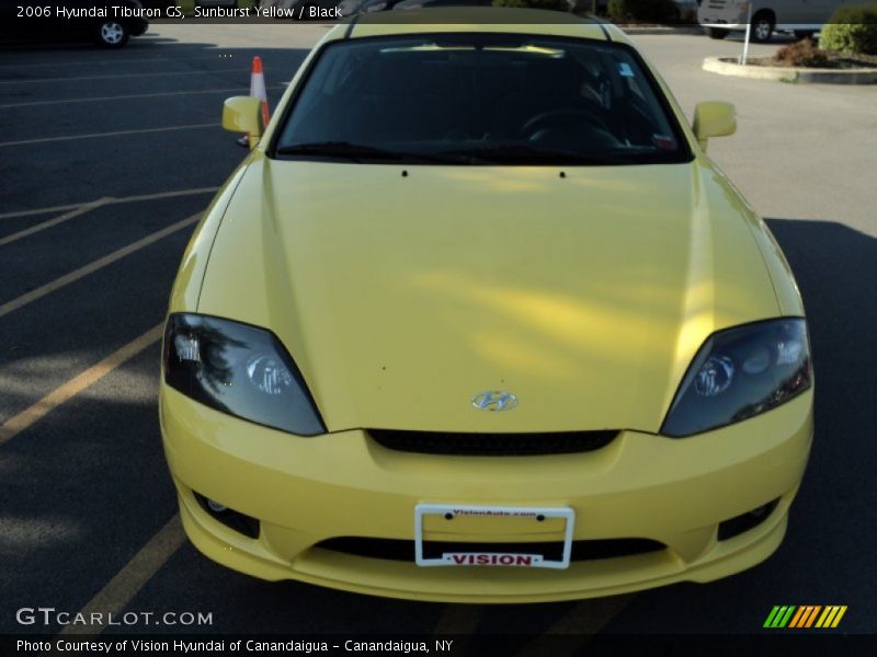 Sunburst Yellow / Black 2006 Hyundai Tiburon GS