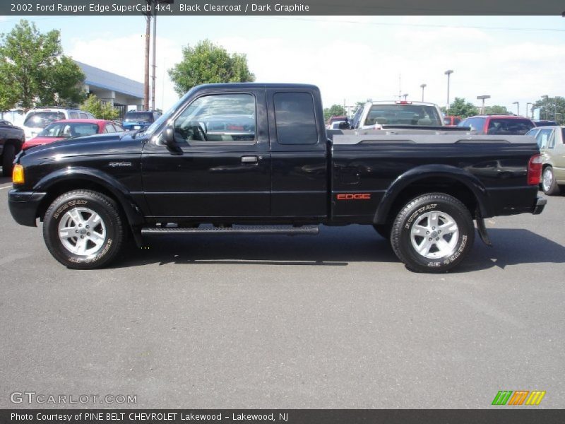 Black Clearcoat / Dark Graphite 2002 Ford Ranger Edge SuperCab 4x4