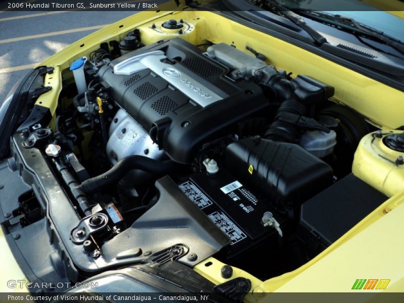 Sunburst Yellow / Black 2006 Hyundai Tiburon GS