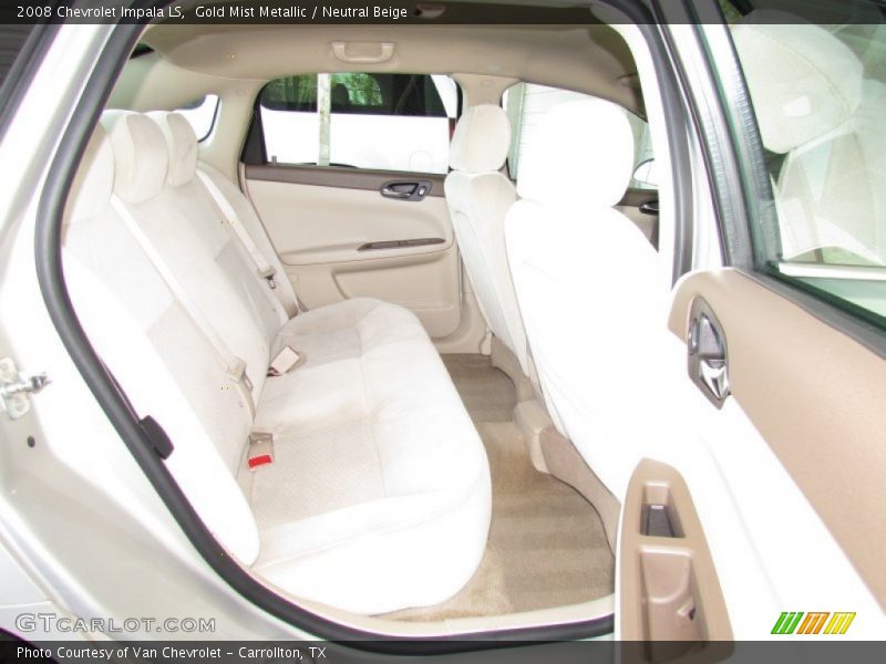 Gold Mist Metallic / Neutral Beige 2008 Chevrolet Impala LS