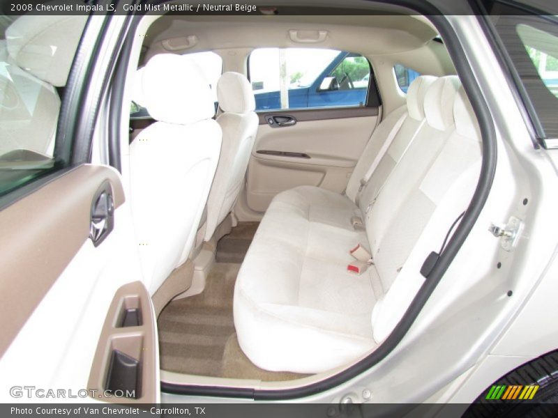 Gold Mist Metallic / Neutral Beige 2008 Chevrolet Impala LS