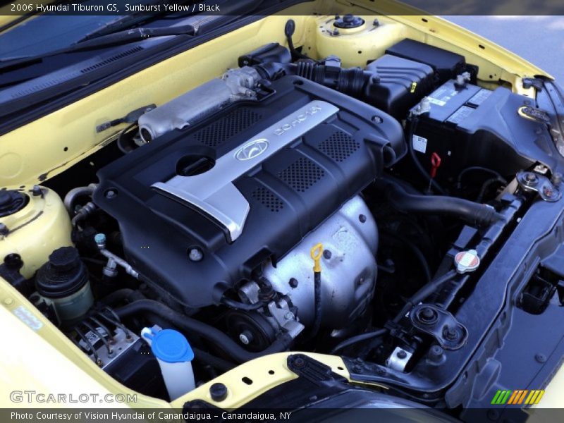 Sunburst Yellow / Black 2006 Hyundai Tiburon GS