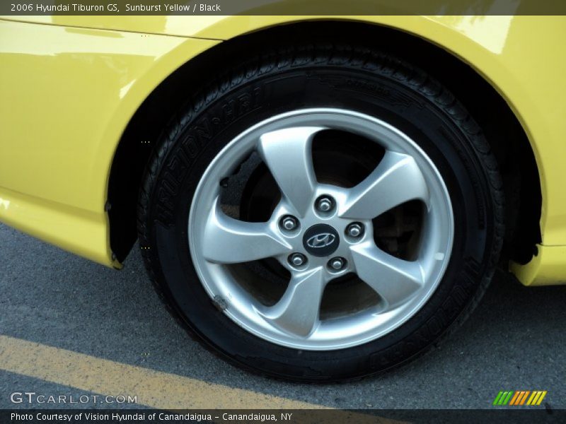 Sunburst Yellow / Black 2006 Hyundai Tiburon GS