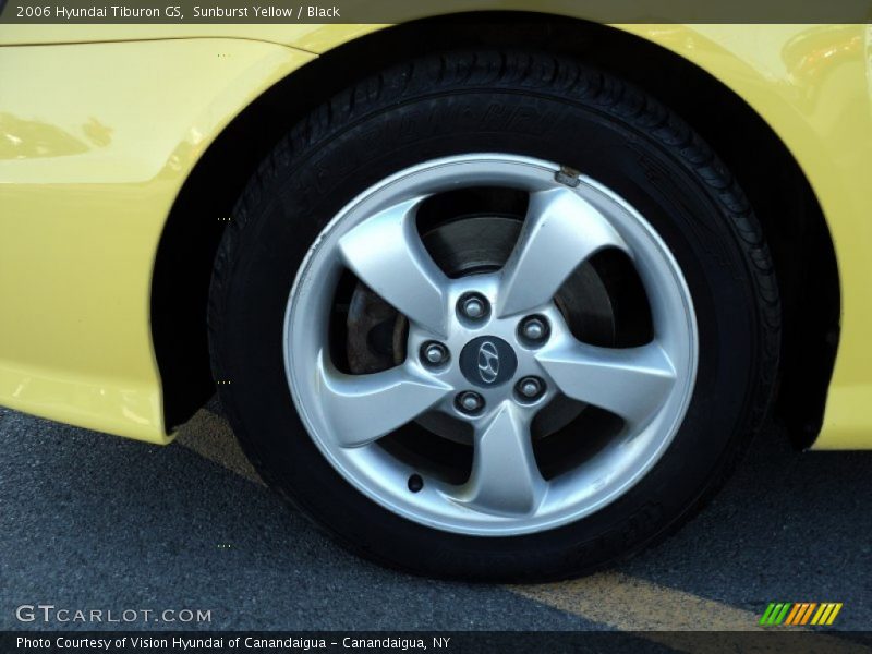 Sunburst Yellow / Black 2006 Hyundai Tiburon GS