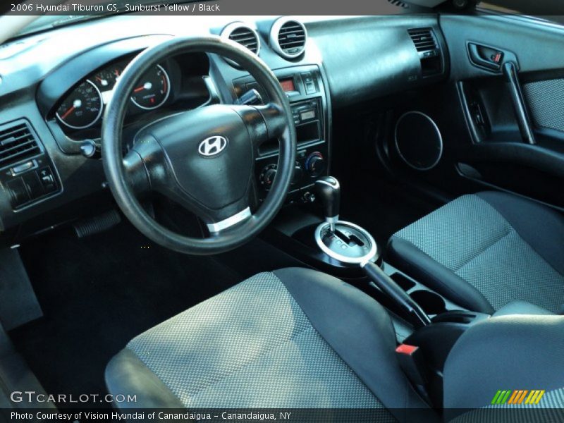 Sunburst Yellow / Black 2006 Hyundai Tiburon GS