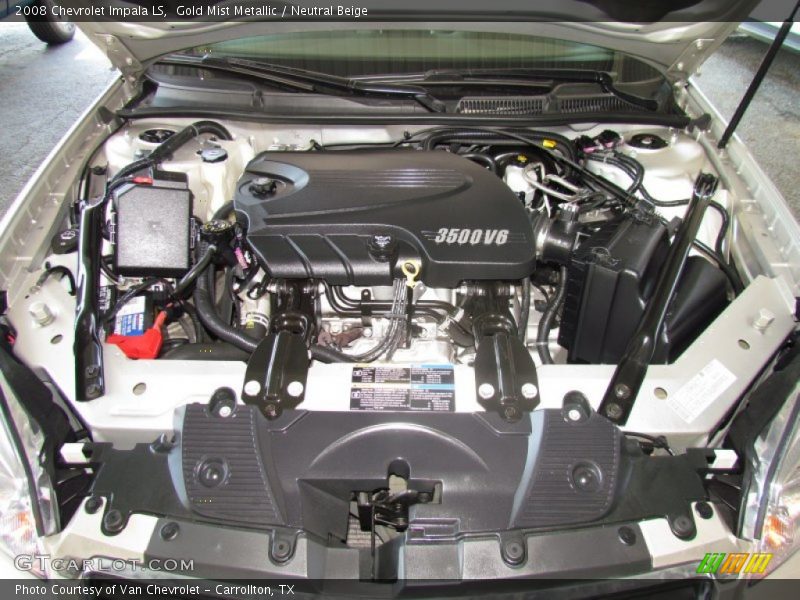 Gold Mist Metallic / Neutral Beige 2008 Chevrolet Impala LS